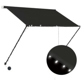 Retractable Awning with LED 150x150 cm Anthracite - thumbnail 2