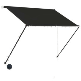 Retractable Awning with LED 150x150 cm Anthracite - thumbnail 3