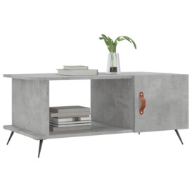 Coffee Table Concrete Grey 90x50x40 cm Engineered Wood - thumbnail 3