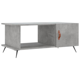 Coffee Table Concrete Grey 90x50x40 cm Engineered Wood - thumbnail 2