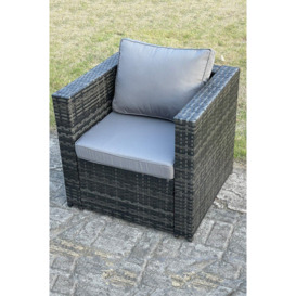 Lounge Rattan Sofa Set With Tables Stool Outdoor Furniture 5 Seater - thumbnail 2