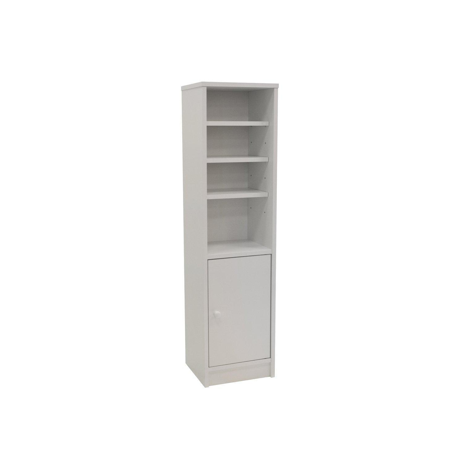 'Jamerson'  Compact Storage Cupboard / Bathroom Cabinet With Shelves  White - image 1