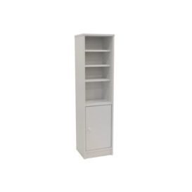 'Jamerson'  Compact Storage Cupboard / Bathroom Cabinet With Shelves  White - thumbnail 1