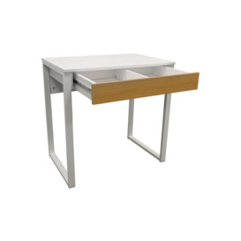 'Loop' - Compact Office Workstation  Computer Desk  Dressing Table - White  Oak - thumbnail 3