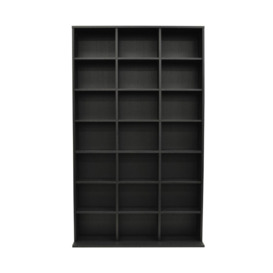 Pigeon Hole - 588 Cd / 378 Dvd Blu-ray Media Storage Shelf Unit - Black - thumbnail 2