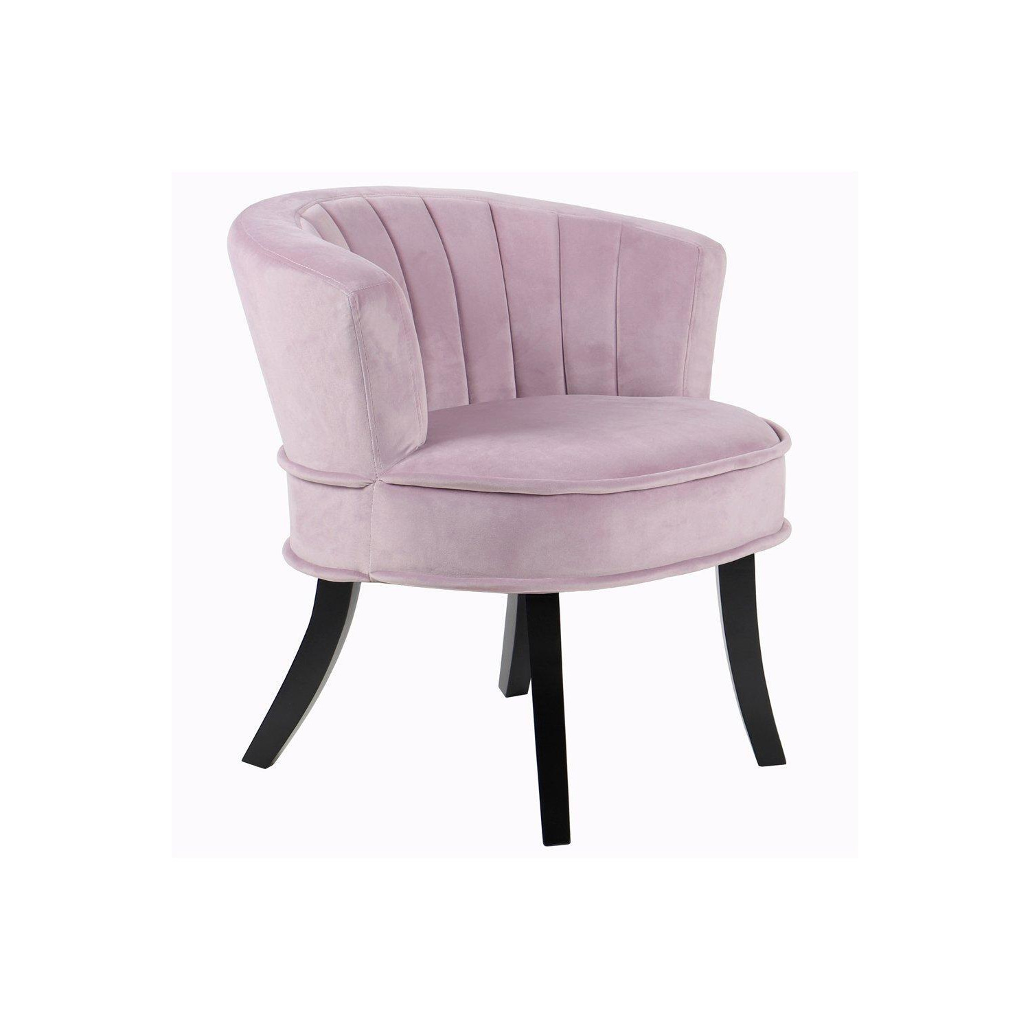 'Clamy' - Designer Curved Shell Back  'Accent' Occasional Chair - Amethyst - image 1