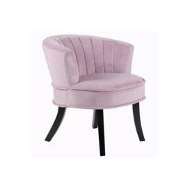 'Clamy' - Designer Curved Shell Back  'Accent' Occasional Chair - Amethyst - thumbnail 1