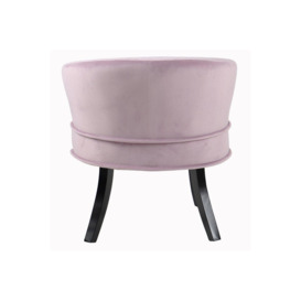 'Clamy' - Designer Curved Shell Back  'Accent' Occasional Chair - Amethyst - thumbnail 2