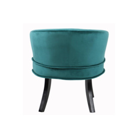 'Clamy' - Designer Curved Shell Back  'Accent' Occasional Chair - Green  Blue - thumbnail 2