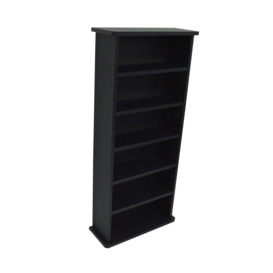 'Chak' -  222 Cd Or 104 Dvd Blu-ray Media Storage Shelf Unit - Black