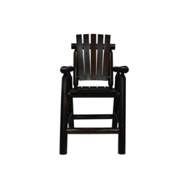 Watsons - Large Bar Chair Outdoor Wooden - Burntwood - thumbnail 2