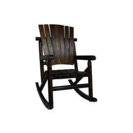 Watsons - Large Outdoor Rocking Chair - Burntwood - thumbnail 1