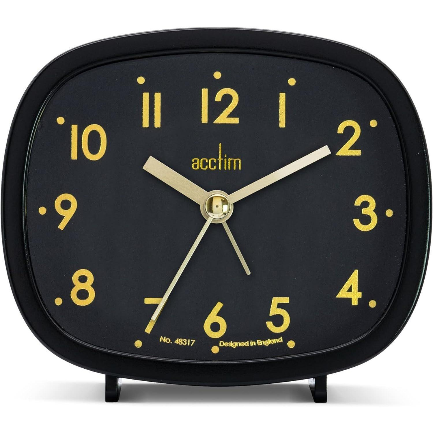 Hilda Analogue Alarm Clock Non Ticking Sweep Crescendo Alarm with Backlight - image 1
