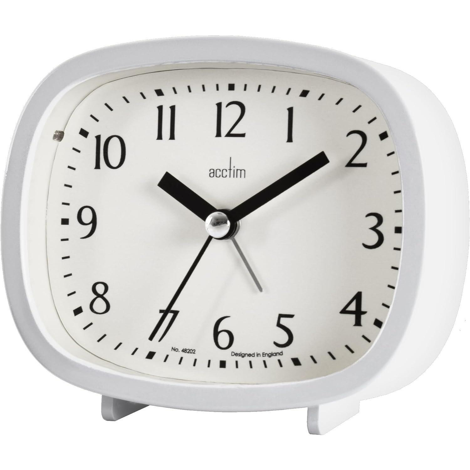 Hilda Analogue Alarm Clock Non Ticking Sweep Crescendo Alarm with Backlight - image 1