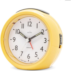 Grace Non-Ticking Sweep Analogue Bedroom Alarm Clock - thumbnail 3