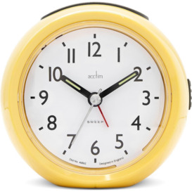 Grace Non-Ticking Sweep Analogue Bedroom Alarm Clock