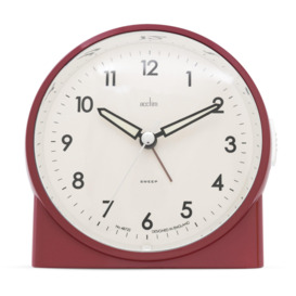 Arlo Non-Ticking Sweep Luminous Tipped Hands Analogue Backlight Alarm Clock