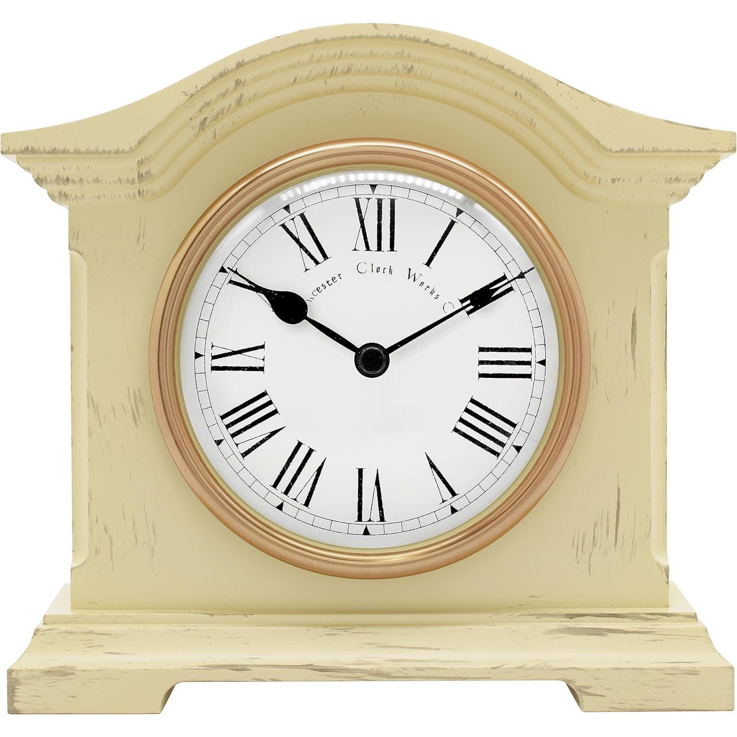 Falkenburg Mantel Clock Quartz Mechanism Distressed Finish - image 1