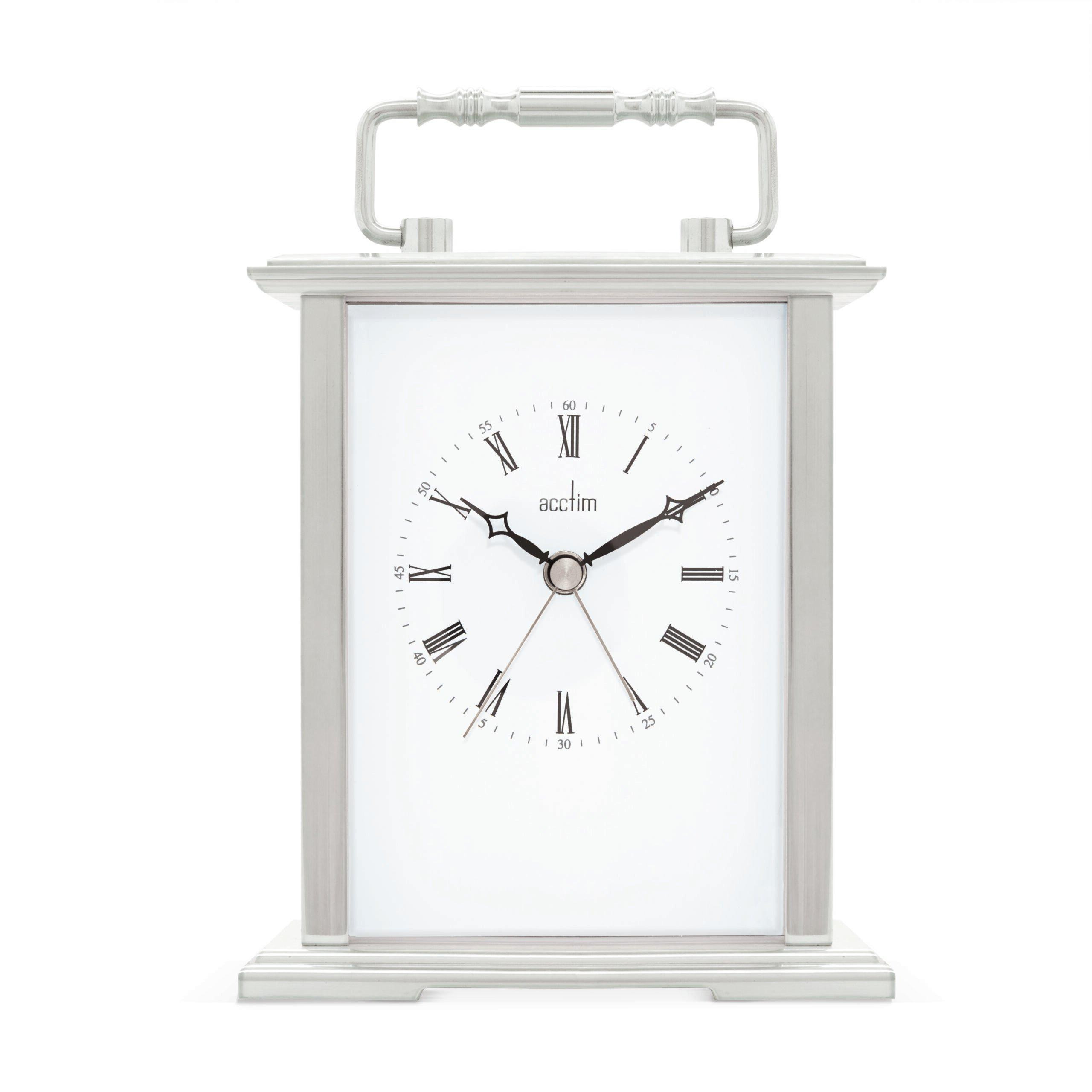 Gainsborough Mantel Clock Quartz Polished Metal Carriage Clock Energy Efficient Movement - image 1