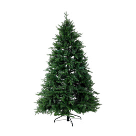 Luxury 7ft Faux Nordic Spruce Hinged Christmas Tree Artificial - thumbnail 1