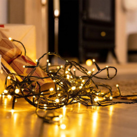 400 LED Warm White Christmas String Light 8 Modes Waterproof - thumbnail 2