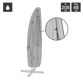 Deluxe Banana Umbrella Parasol Cover -Black 600D PVC Waterproof - thumbnail 2