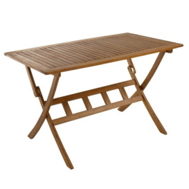 Acacia Hardwood Rectangular Folding Table