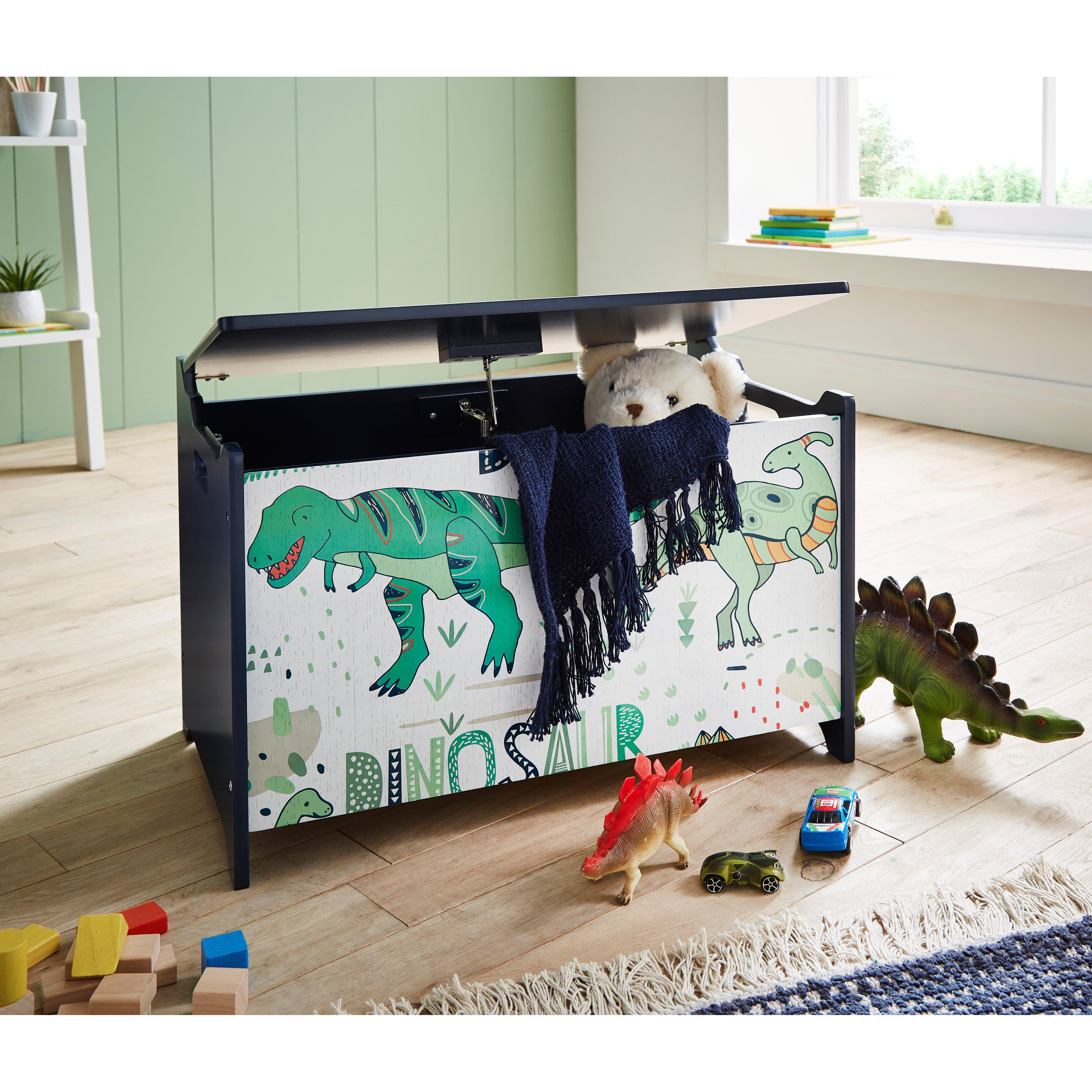 Dino Print Children's Kids Toy Storage Box - image 1