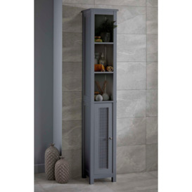 Retford Tallboy Bathroom Storage Cabinet with Fixed Shelves and Door - thumbnail 1