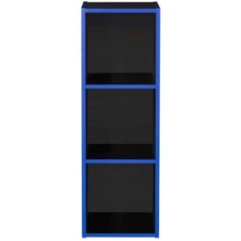 3 Cube Tiered Storage Bookcase Unit - thumbnail 3