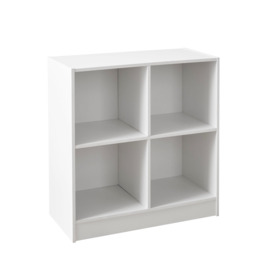 4 Cube Storage Bookcase Unit in White - thumbnail 2