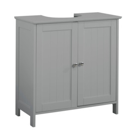 Elegant Bathroom Cabinet with Tongue & Groove Design for Under Sink Storage - thumbnail 2