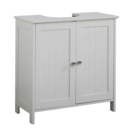 Elegant Bathroom Cabinet with Tongue & Groove Design for Under Sink Storage - thumbnail 2