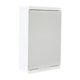 High Gloss Bathroom Single Door Mirror Cabinet - thumbnail 2
