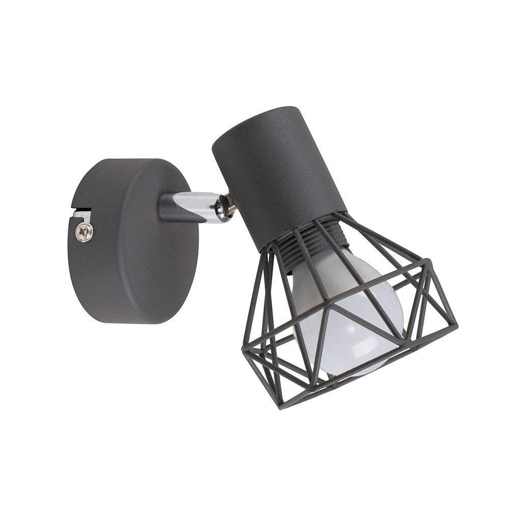 Angus Black Pewter Wall Light With LED Globe Bulb - image 1