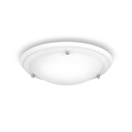 White Bathroom Ceiling Light (Flush)