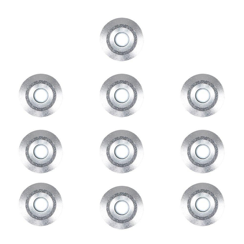 Pack of 10 Silver Outdoor Decking Lights - image 1