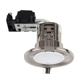Fire Rated Downlight Brushed Chrome Ceiling Downlight - thumbnail 1