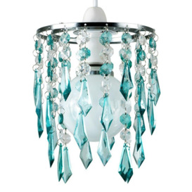 Acrylic Droplet Silver Ceiling Pendant Shade