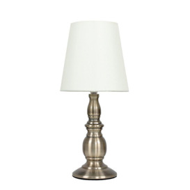 Sienna Cream Table LampTouch On/Off Dimmable - thumbnail 1