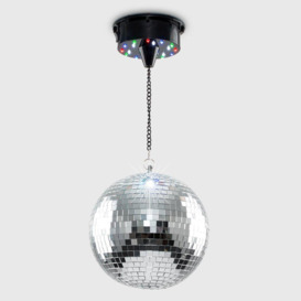 Disco Ball Silver Ceiling Light Pendant - thumbnail 2