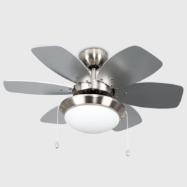 Spitfire Silver Ceiling Fan Light - thumbnail 2