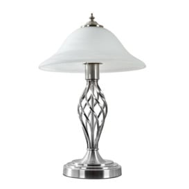Memphis Twist Silver Table Lamp