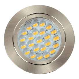 Voyager Brushed Chrome Ceiling Downlight - thumbnail 1