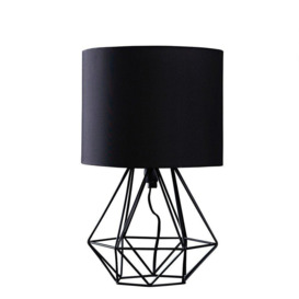 Angus Geometric Black Table Lamp - thumbnail 1