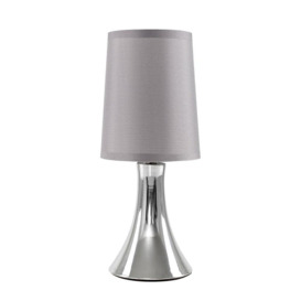 Silver Table LampTouch On/Off Dimmable