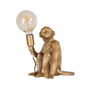 George Monkey Gold Table Lamp