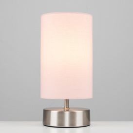 Francis Silver Table Lamp Touch On/Off Dimmable - thumbnail 3