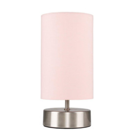 Francis Silver Table Lamp Touch On/Off Dimmable - thumbnail 1