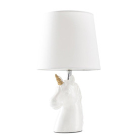 Unicorn Childrens White Table Lamp - thumbnail 1
